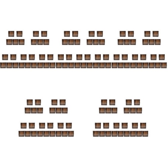 5Pcs Retro Wooden Specimen Storage Case For Dried Flowers Display